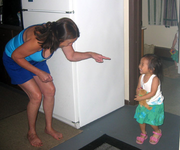 More playing 'where is baby'.